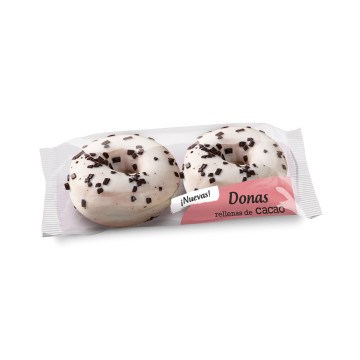 DONAS RELLENAS CACAO 2U